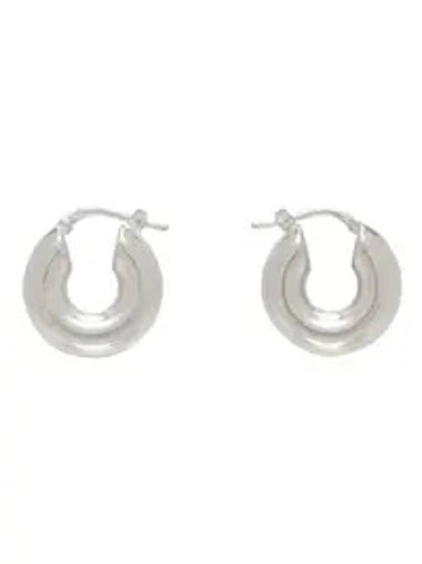 hoop small earrings silver - JIL SANDER - BALAAN 1