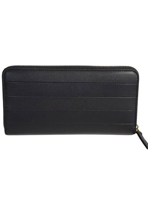 P0645 XWQ 0NO V logo long wallet black - VALENTINO - BALAAN 5