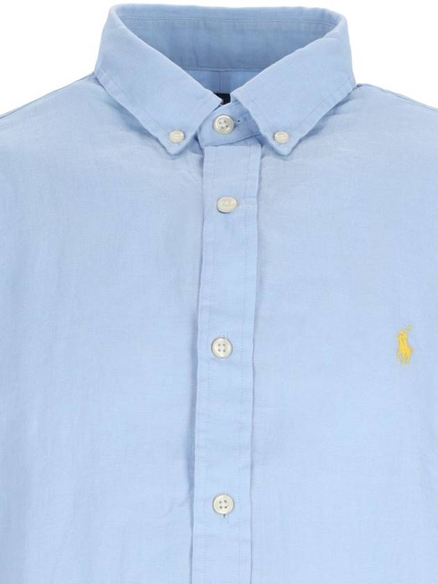 Long Sleeve Shirt 710829443 029 BLUE - POLO RALPH LAUREN - BALAAN 3