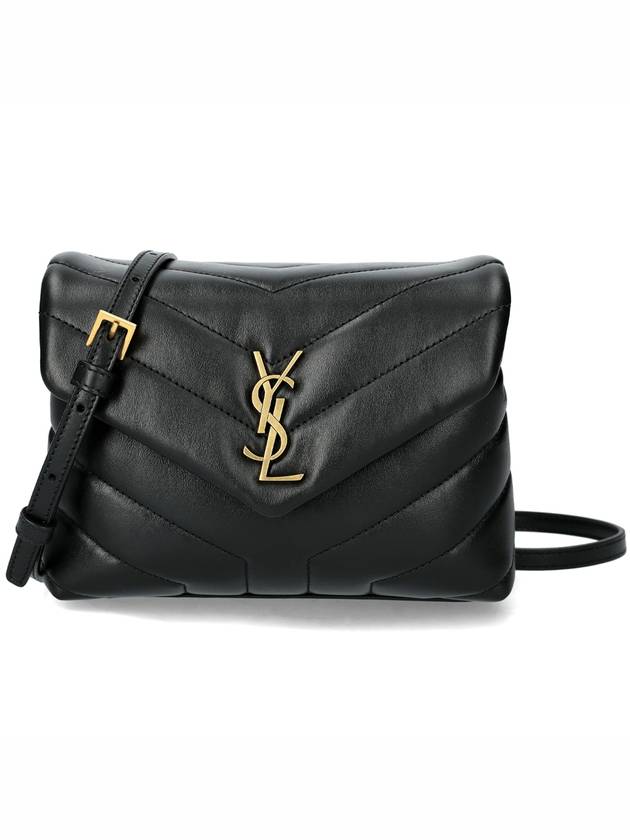 Loulou Toy Matelasse Shoulder Bag Black - SAINT LAURENT - BALAAN 2