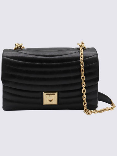 Salvatore Ferragamo Black Leather Shoulder Bag - SALVATORE FERRAGAMO - BALAAN 1