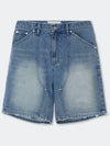 Layered Carpenter Denim Shorts_Blue - KINETO - BALAAN 3