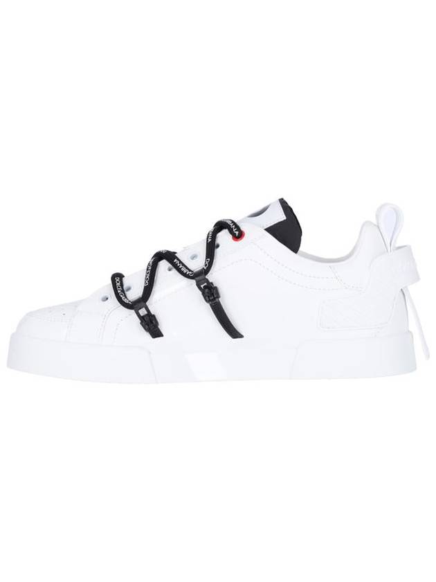 Dolce & Gabbana Men's Portofino Low Top Sneakers White - DOLCE&GABBANA - BALAAN 4