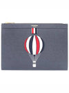 Air Balloon Applique Small Clutch Bag Grey - THOM BROWNE - BALAAN 2