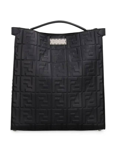 Peekaboo FF Embo Cross Tote Bag Black - FENDI - BALAAN 1