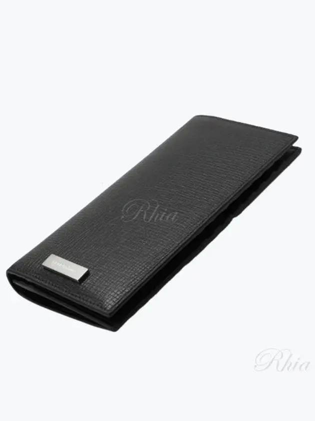 Vertical Leather Long Wallet Black - SALVATORE FERRAGAMO - BALAAN 2