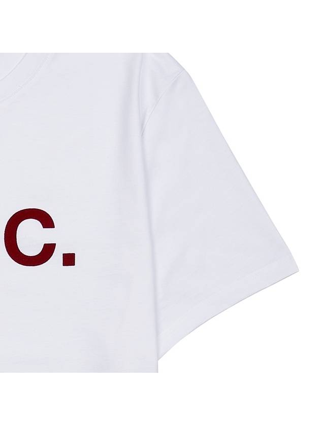 VPC Logo Organic Cotton Short Sleeve T-Shirt White - A.P.C. - BALAAN 7