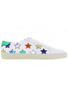 Women's California Multimetal Star Low Top Sneakers White - SAINT LAURENT - BALAAN 1