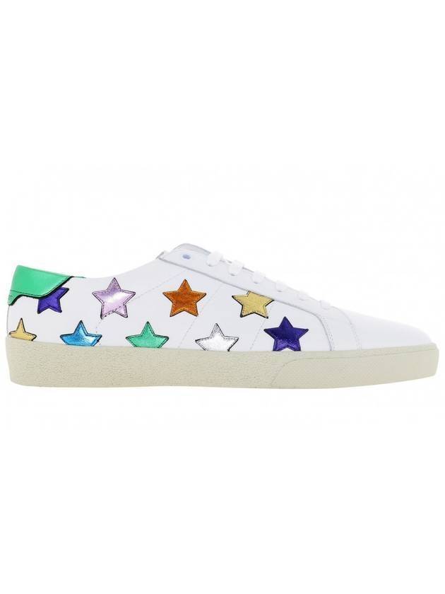 Women's California Multimetal Star Low Top Sneakers White - SAINT LAURENT - BALAAN 1