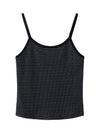 Striped String Ribbed Sleeveless Charcoal - LESEIZIEME - BALAAN 9