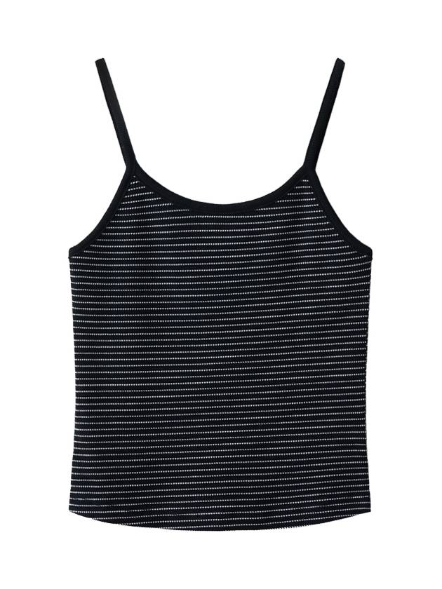 Striped String Ribbed Sleeveless Charcoal - LESEIZIEME - BALAAN 9