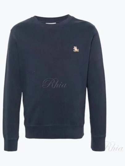 Chillax Patch Regular Sweatshirt Ink Blue - MAISON KITSUNE - BALAAN 2