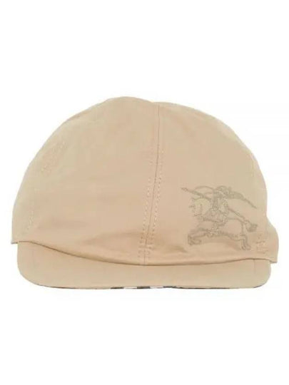 Kids Check Reversible Cotton Baseball Cap Hat Sand - BURBERRY - BALAAN 2