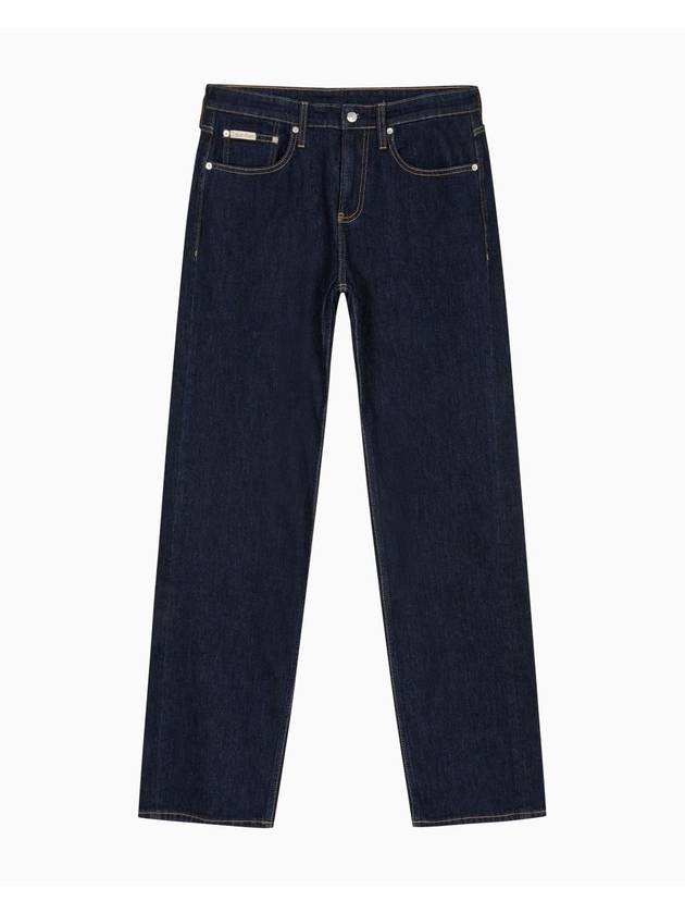 Jeans 90s Straight Fit Denim Jeans Rinse Blue - CALVIN KLEIN - BALAAN 1