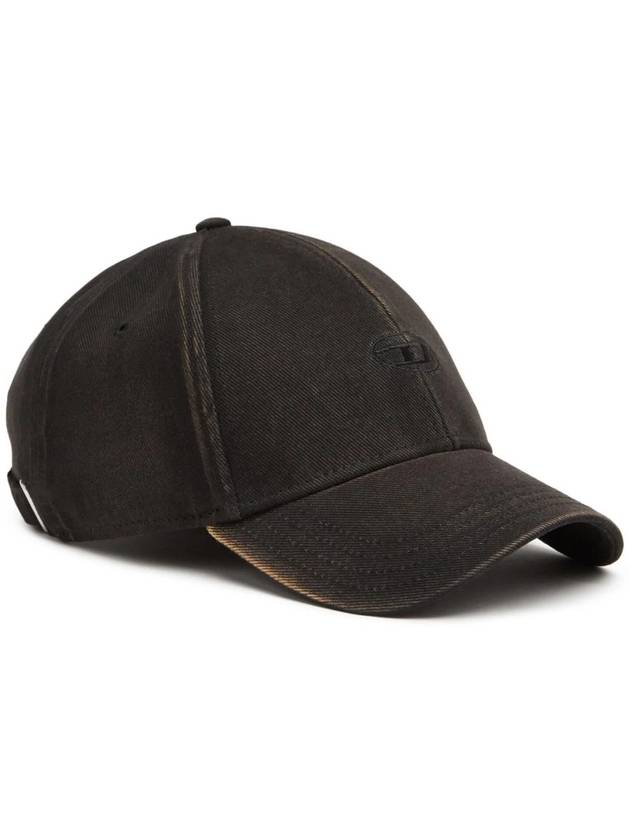 C Run Wash Logo Ball Cap Black - DIESEL - BALAAN 3