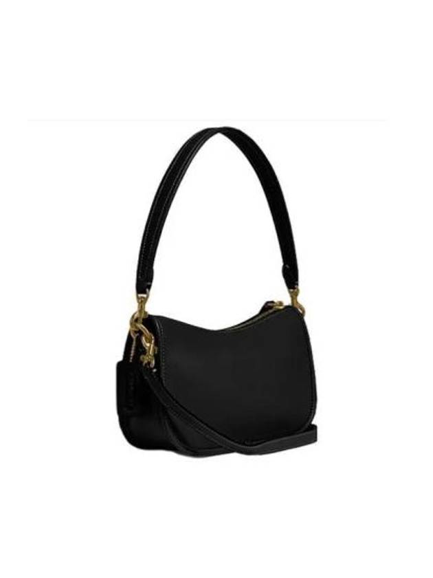 Swinger Leather Shoulder Bag Black - COACH - BALAAN 4