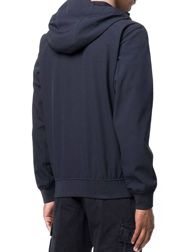 Wappen Patch Soft Shell Hooded Jacket Navy - STONE ISLAND - BALAAN 6