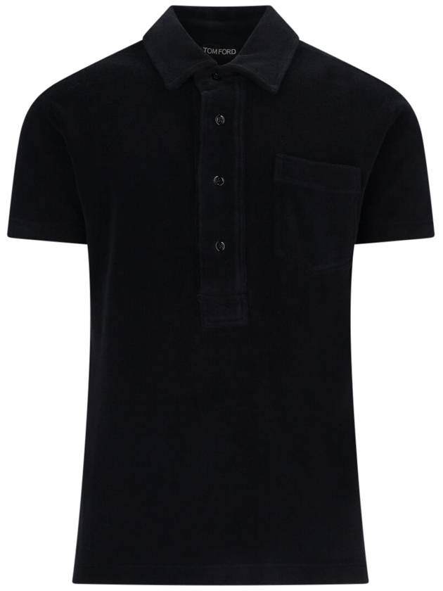 Tom Ford T-shirts and Polos Black - TOM FORD - BALAAN 1