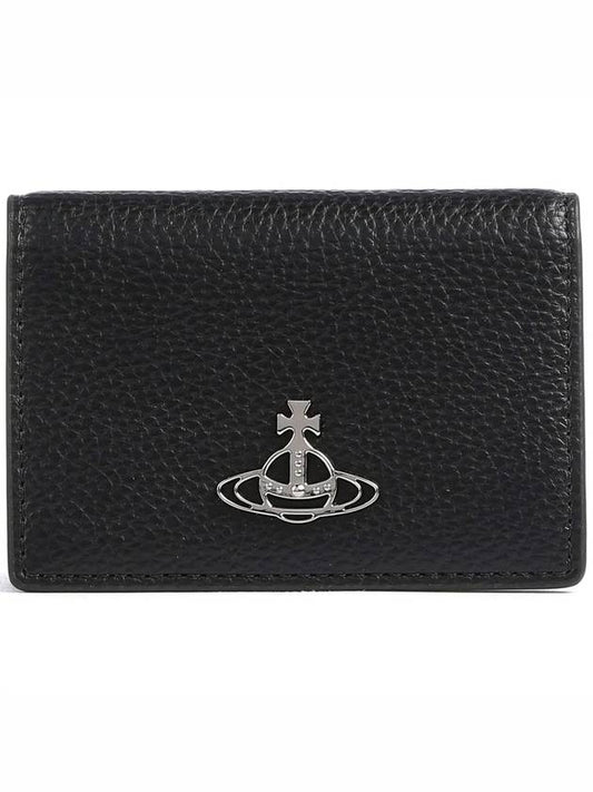 ORB Logo Half Wallet Black - VIVIENNE WESTWOOD - BALAAN 2