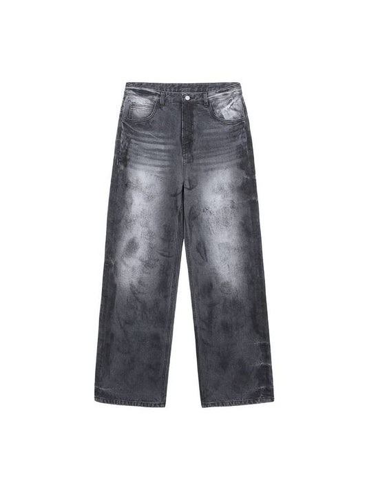 Dirty Washed Jeans Dusty Black - ULKIN - BALAAN 1