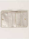 Matelasse Half Wallet Card Wallet Gold - MIU MIU - BALAAN 3