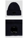 Lens Wappen Wool Beanie Navy - CP COMPANY - BALAAN 6