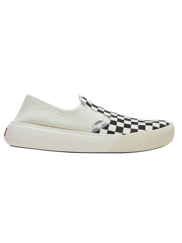 Checkerboard ComfyCush One Slip-On Cream White - VANS - BALAAN 1