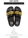 Industrial Logo Tape Slippers - OFF WHITE - BALAAN 3