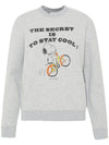 Snoopy Crew Neck Sweatshirt Grey - SAINT LAURENT - BALAAN 1