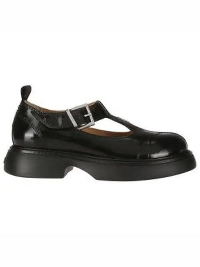 Cut-Out Buckle Loafers Black - GANNI - BALAAN 2