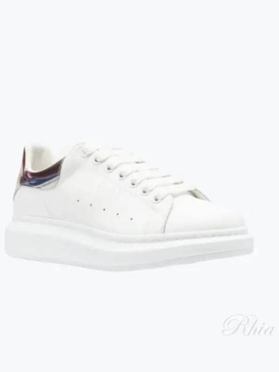 Larry Oversized Leather Low Top Sneakers White - ALEXANDER MCQUEEN - BALAAN 2