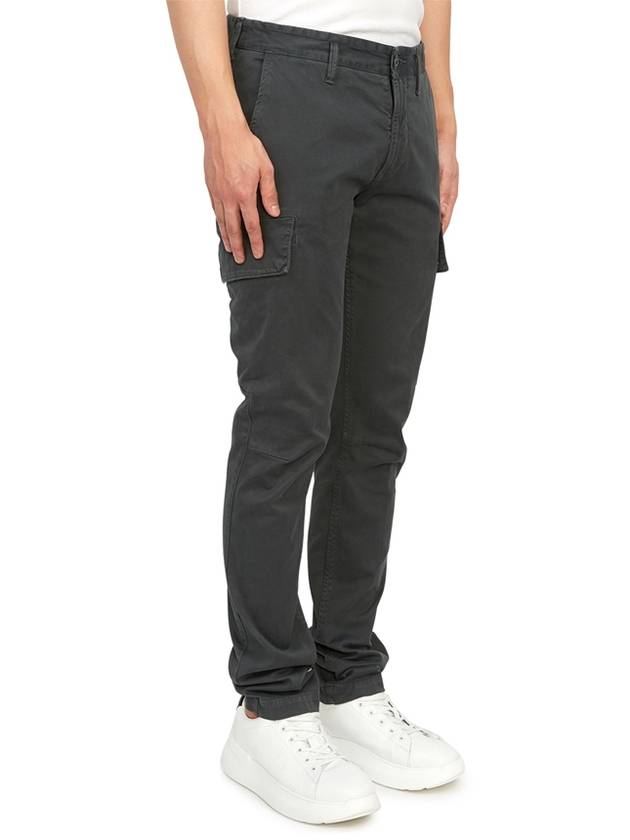 Wappen Patch Cargo Straight Pants Grey - STONE ISLAND - BALAAN 4