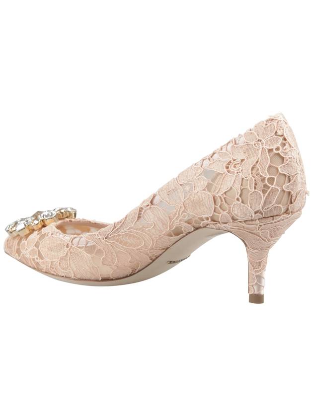 Brooch Lace Rainbow Pumps Heel Pink - DOLCE&GABBANA - BALAAN 3