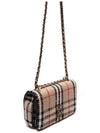 TB Logo Check Bouclé Mini Lola Cross Bag Beige - BURBERRY - BALAAN 4