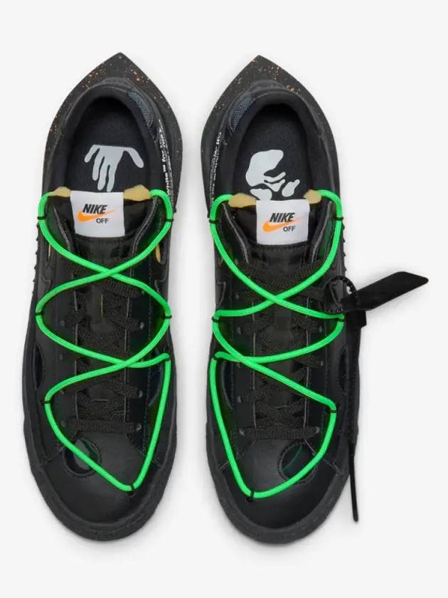 Off-White Blazer 77 Low Top Sneakers Black Green - NIKE - BALAAN 4