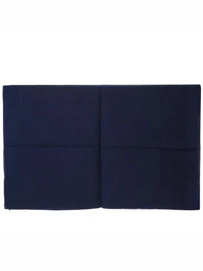 Ferragamo Gancini Cashmere Scarf 195 Navy 527605 717706 - SALVATORE FERRAGAMO - BALAAN 2