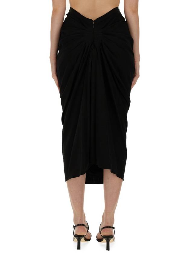 SKIRT WITH DRAPE - DRIES VAN NOTEN - BALAAN 3