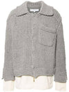 layered cardigan gray - JW ANDERSON - BALAAN 1