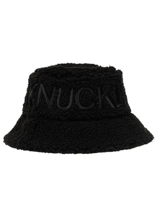 Cobble Embroidered Logo Bucket Hat Black - MOOSE KNUCKLES - BALAAN 2