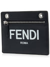 Peekaboo Pocket Clutch Bag Black - FENDI - BALAAN 3