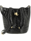 POLO EMBOSSED MEDIUM ANDIE DRAWSTRING BAG - RALPH LAUREN - BALAAN 2