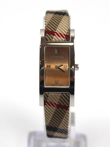 Heritage Nova Check Leather Strap Women s Watch BU1015 - BURBERRY - BALAAN 1