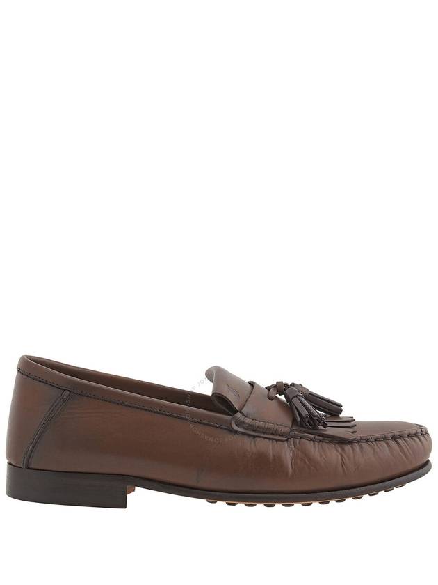 Tods Men's Fringe And Tassel Leather Loafers, Brand Size 5 ( US Size 6 ) - TOD'S - BALAAN 1