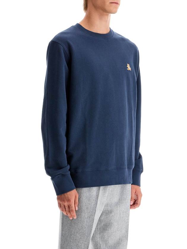 Chillax Patch Regular Sweatshirt Ink Blue - MAISON KITSUNE - BALAAN 3