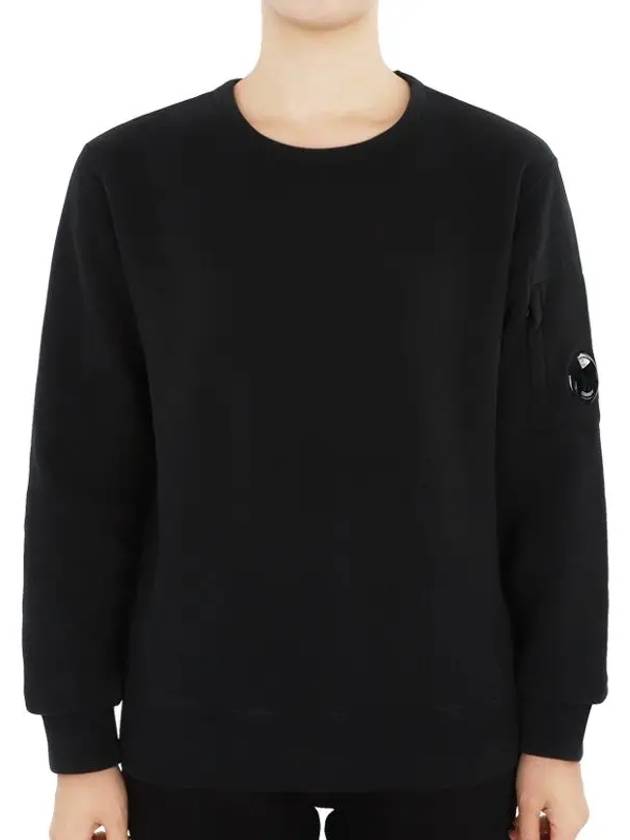 Kids Lens Wappen Fleece Sweatshirt Black - CP COMPANY - BALAAN 2