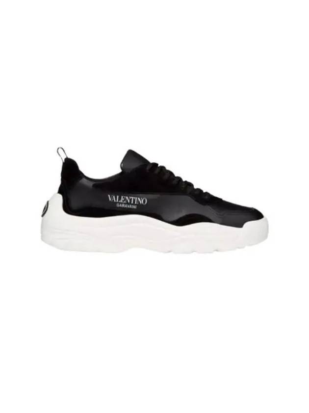 Gumboy Calfskin Low Top Sneakers Black - VALENTINO - BALAAN 2