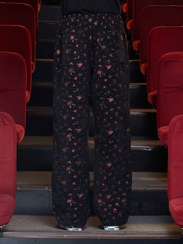 floral jacquard pants black - UNALLOYED - BALAAN 4