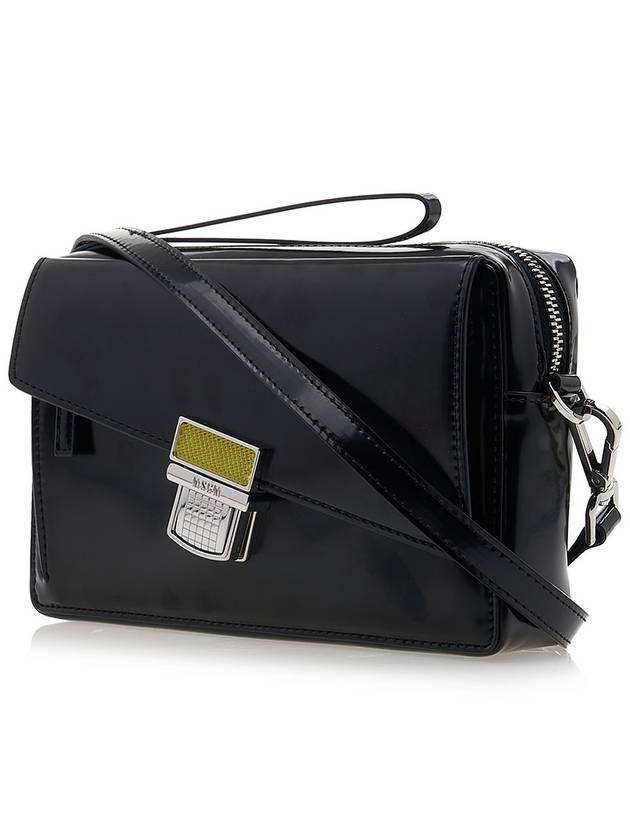 Slanted Click Cross Bag Black - MSGM - BALAAN 3