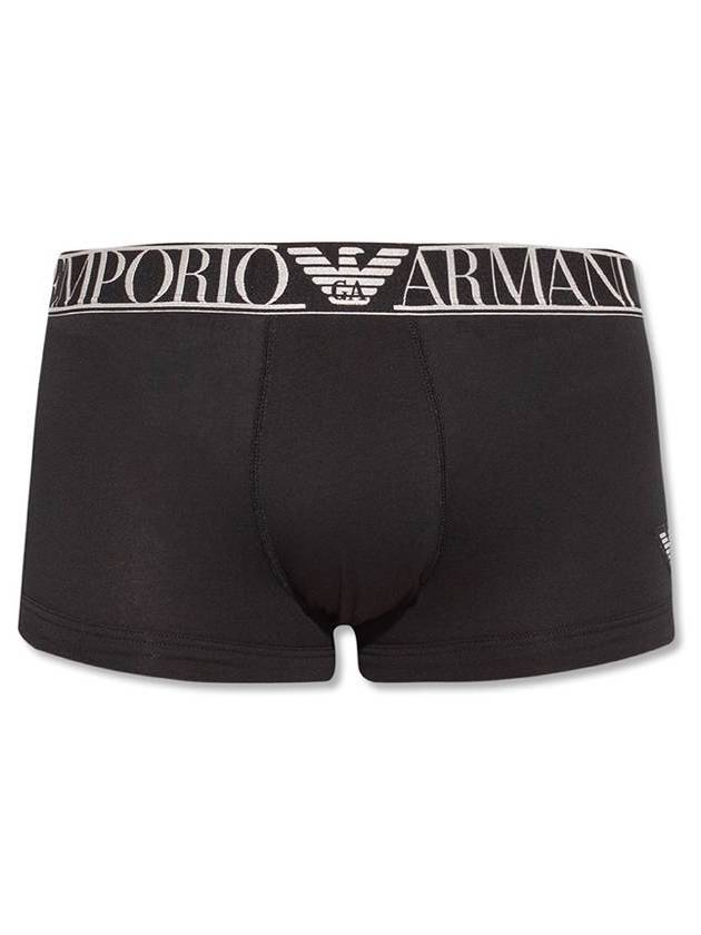 Men's Logo Boxer Briefs Black - EMPORIO ARMANI - BALAAN 1