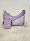 Daol Beomeo Branch Tesuto Chain Strap Hobo Bag Purple 1BH204 Condition B - PRADA - BALAAN 3